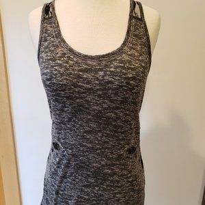 Miss Me Lace Cut Outs Gems Studs Women's Tank M